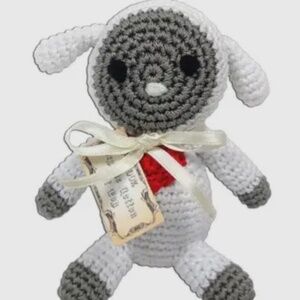 Fleece the Lamb Knit Knacks-Spring Collection-Organic Cotton Small Dog Toy